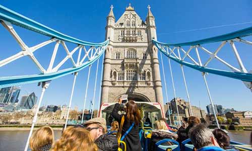 Original Tour hop on hop off bus tour, Tower Bridge, London 