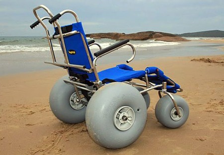 Beach wheelchair, West Wittering